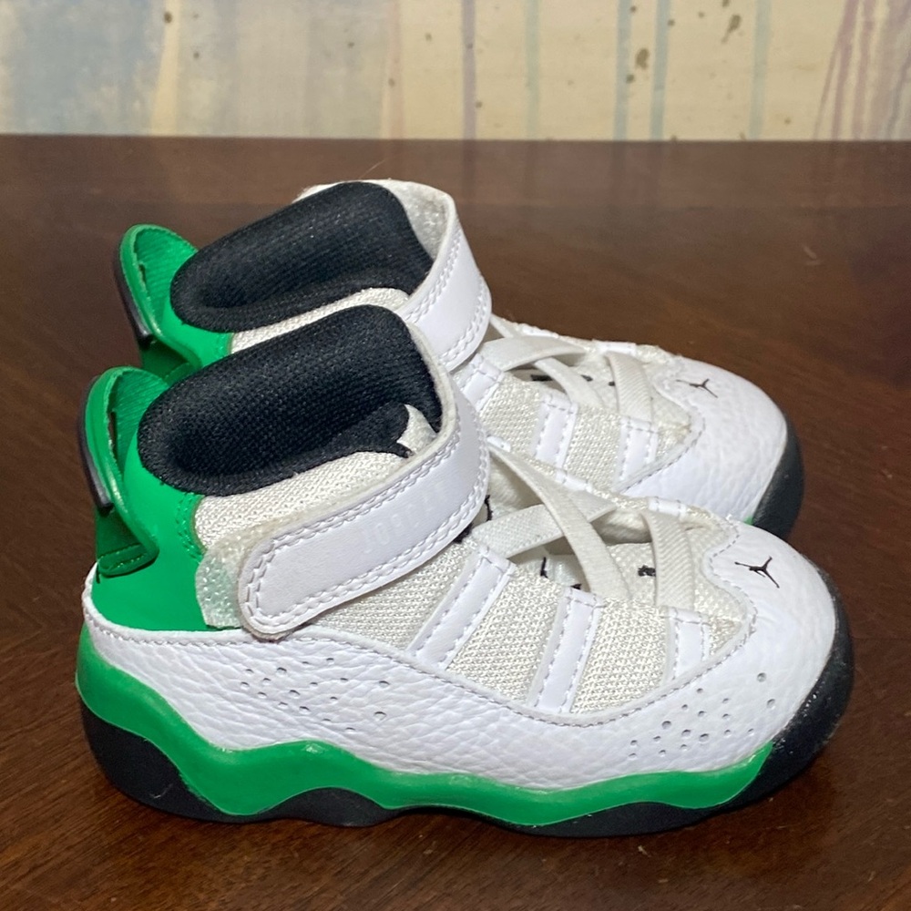 Jordan Kids Sneakers White and Green